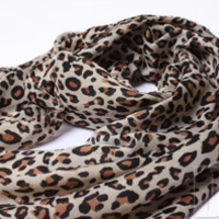 Leopard Chiffon Scarf - Thumbnail 4