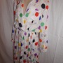 Vintage Jellis White Polka Dot Dress Size XL-2