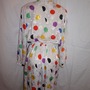 Vintage Jellis White Polka Dot Dress Size XL-3