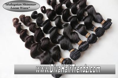 22", 24" & 26" malaysian remy shimmer loose wave [3 bundles] *new*