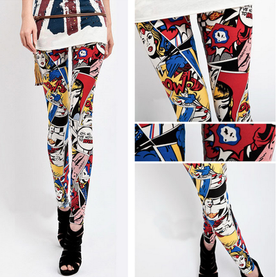 Hot hip comic leggings