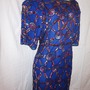 Vintage Midnight Run Blue Sequins Dress Size 1x-1