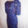 Vintage Midnight Run Blue Sequins Dress Size 1x-2