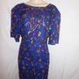 Vintage Midnight Run Blue Sequins Dress Size 1x-3