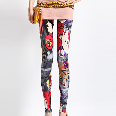 Cartoon silk legging