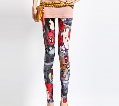 Cartoon Silk Legging