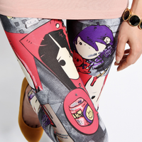 Cartoon Silk Legging - Thumbnail 1