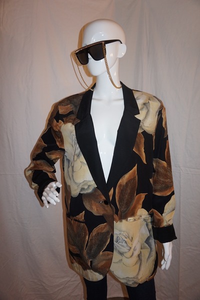 Vintage platinum black brown blazer size 1x