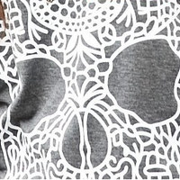 Lace Sexy Skull T-Shirt - Thumbnail 4