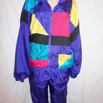 Vintage longstreet purple track suit size xl