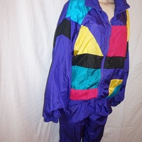 Vintage LongStreet Purple Track Suit Size XL - Thumbnail 1