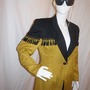 Vintage Olive Green/Black Shingle Blazer Size M-1