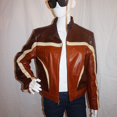 Wilson brown leather jacket size s-m