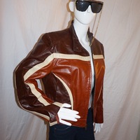 Wilson Brown Leather Jacket Size S-M - Thumbnail 1
