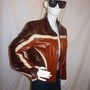 Wilson Brown Leather Jacket Size S-M-1