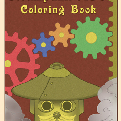 Steampunk abc coloring book