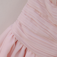 Baby Pink Strapless Dress - Thumbnail 2