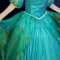 P158 with sea star rhinestone Ariel gown dress Little mermaid  - Thumbnail 1