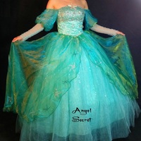 P142 Ariel sequins teal sea star crystal - Thumbnail 1