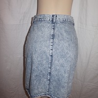 Vintage Squeeze Stone Wash  High Waisted Jean Skirt Size M - Thumbnail 3