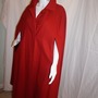 Vintage MG Kinsler RTD Trench Red Cape Coat Size 2x-3x-2