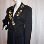 Vintage E Style Black/Gold Trim Blazer Size 1x-2