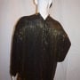Vintage Nite Line Black/Gold Sequins Top Size 2x-2