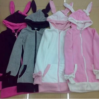 Cute Rabbit Ears Bowtie Hoodies - Thumbnail 1