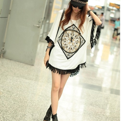 Tassel creative design t-shirt - Thumbnail 5