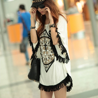 Tassel Creative Design T-Shirt - Thumbnail 3