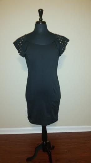 Studded Sleeve Mini Dress