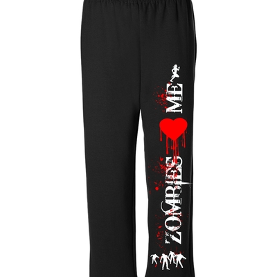 Zombies love me sweat pants # 509