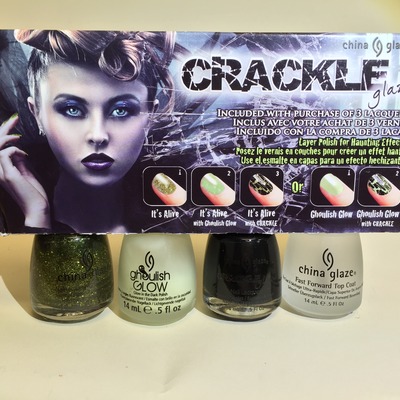 China glaze - crackle glaze set