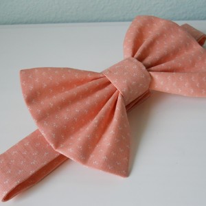Men's-Teenager-Young Adult-Boys Pink Adjustable Bowtie. Great for photos, weddings, special occasions, every day wear. 