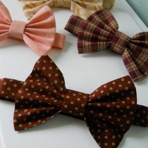 Men's-Teenager-Young Adult-Boys Brown Adjustable Bowtie. Great for photos, weddings, special occasions, every day wear.  - Thumbnail 1