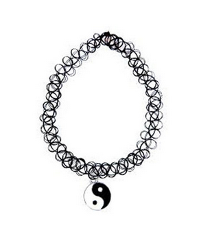 YIN YANG TATTOO CHOKER