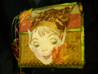 Peter Pan handbag, soft sculpt, handpainted
