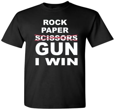 Rock, Paper, Gun T-shirt # 236