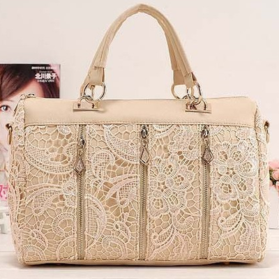 Vintage lace messenger bag - Thumbnail 4