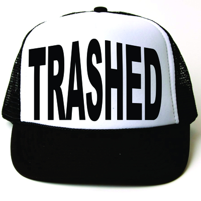 Trashed trucker cap # 112