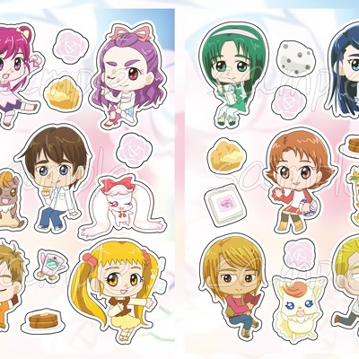Yes! precure 5 gogo! sticker sheets