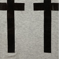 Double Cross Prints Shirt Grey - Thumbnail 2