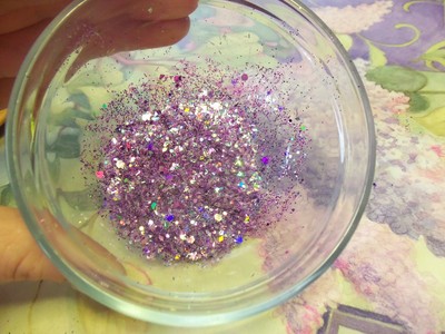 Lilac glitter mix *glows*