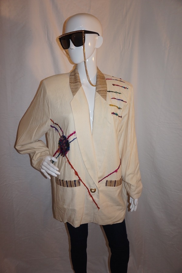 Vintage Mary Flangon Cream Blazer Size 1x
