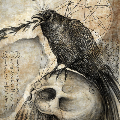Raven and skull-to be read at ceremony