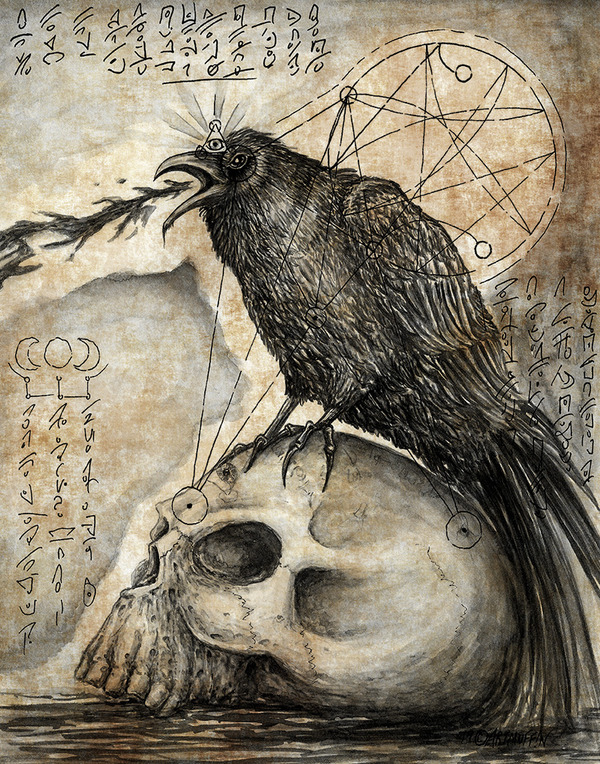 Raven and Skull-To Be Read at Ceremony