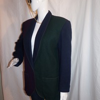 Vintage Options Purple Green Blazer Size S-M - Thumbnail 2