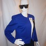 Vintage Leslie Fay Blue Top Size L -1