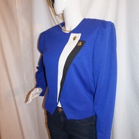 Vintage Leslie Fay Blue Top Size L  - Thumbnail 2
