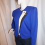 Vintage Leslie Fay Blue Top Size L -2